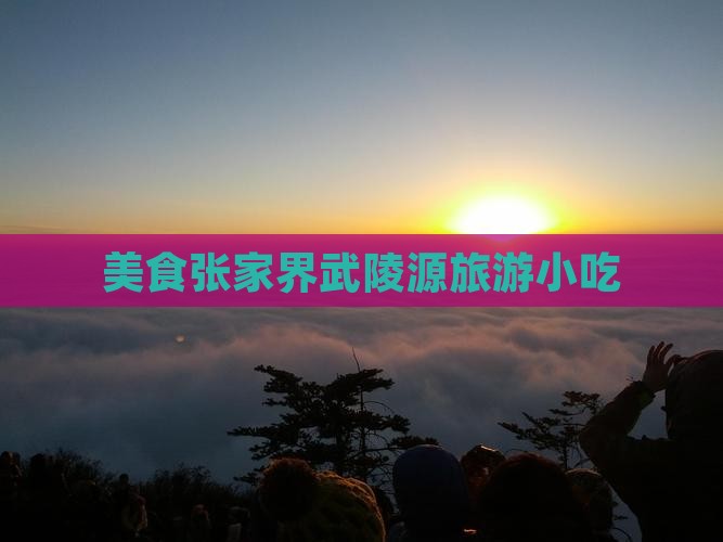 美食张家界武陵源旅游小吃